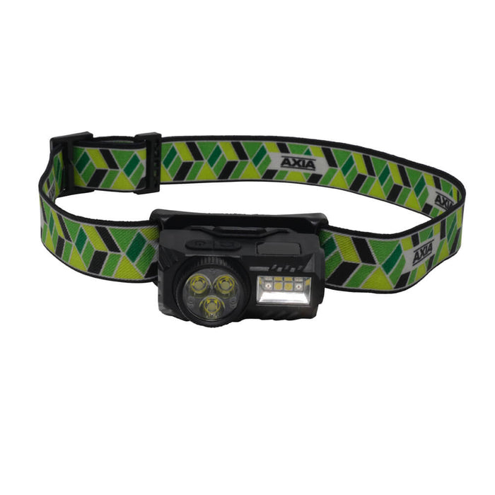 Axia Multifuntional Headlight | USB-C | Hat/Tripod Clip | Sensor