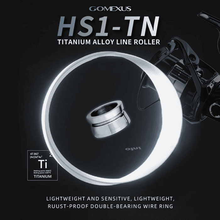 Gomexus Titanium Fishing Line Roller For Shimano 500-5000 D109