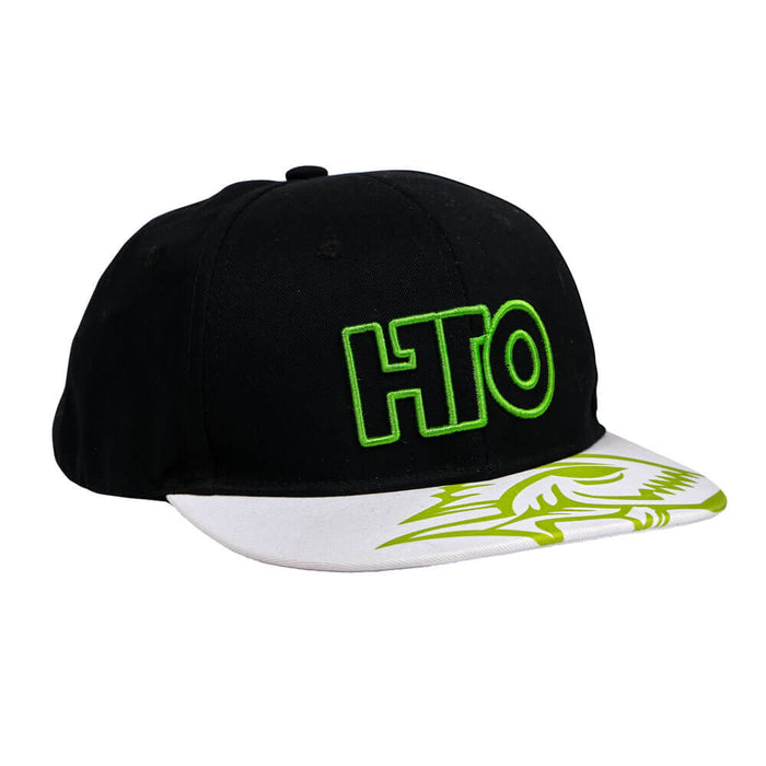 HTO Snapback Cap | Black/White/Green