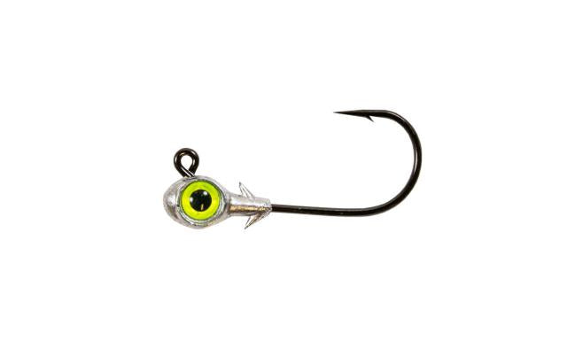 Z-Man Trout Eye Jigheads 1/4oz Chartreuse 3 Pack