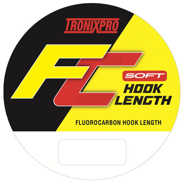 Tronixpro Fluorocarbon Hook Length - Soft | 50m | Clear
