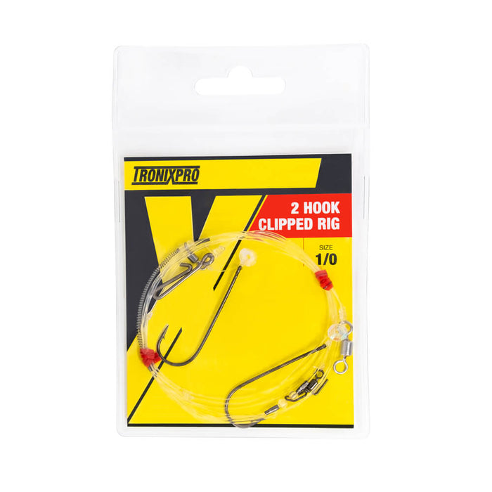 Tronixpro 2 Hook Clipped Hand Tied Rig