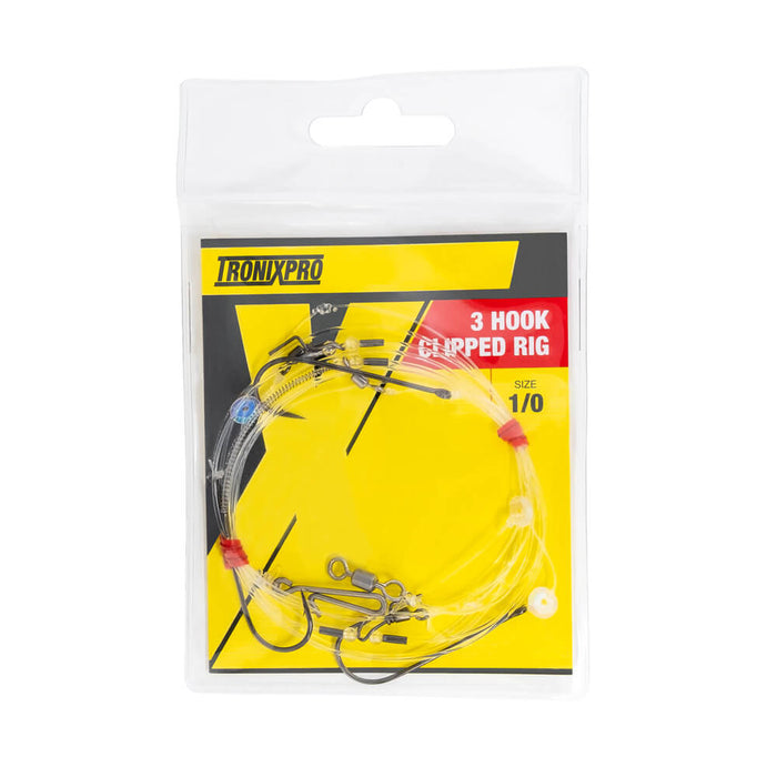 Tronixpro 3 Hook Clipped Hand Tied Rig