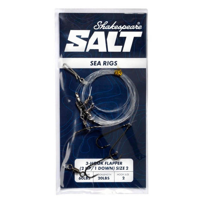 Shakespeare Salt 3-Hook Flapper (2 up/1 down) | Size 2