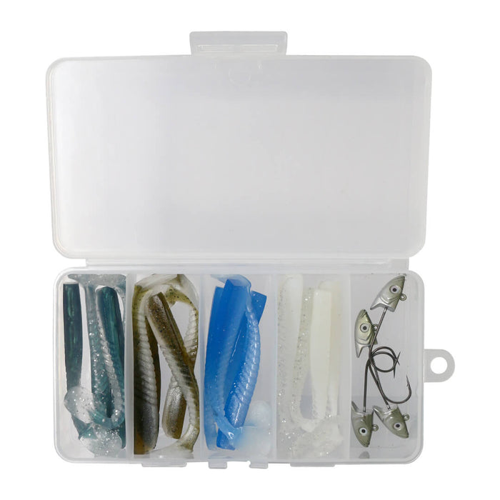 AXIA Mighty Eel Kit | 18g - 11cm | Mixed | 4 heads, 16 bodies Per Pack