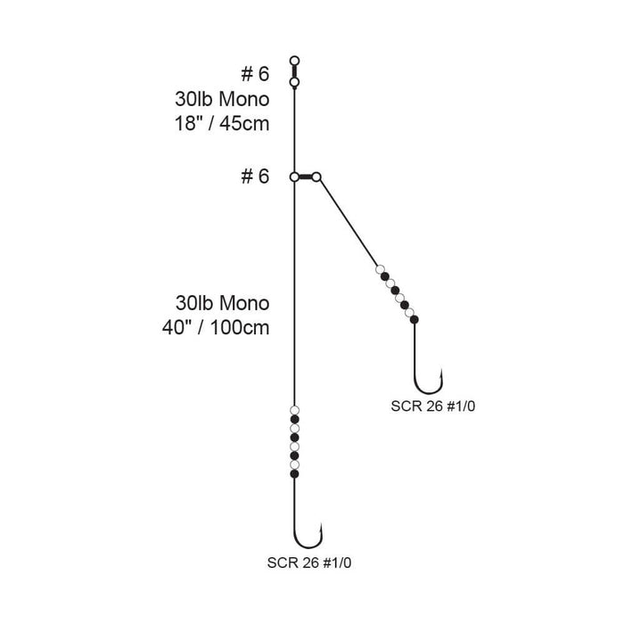 Cox & Rawle Plaice Trace | Boat Drifting Rig | Size #1/0