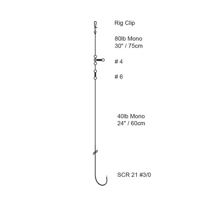 Cod Pulley Rig Cox & Rawle Cod / Bass Rig | Pulley Rig | Size #3/0 — Prime Angling
